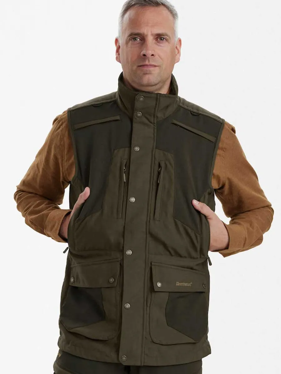 Deerhunter Strike Extreme Waistcoat - Mens - Palm Green
