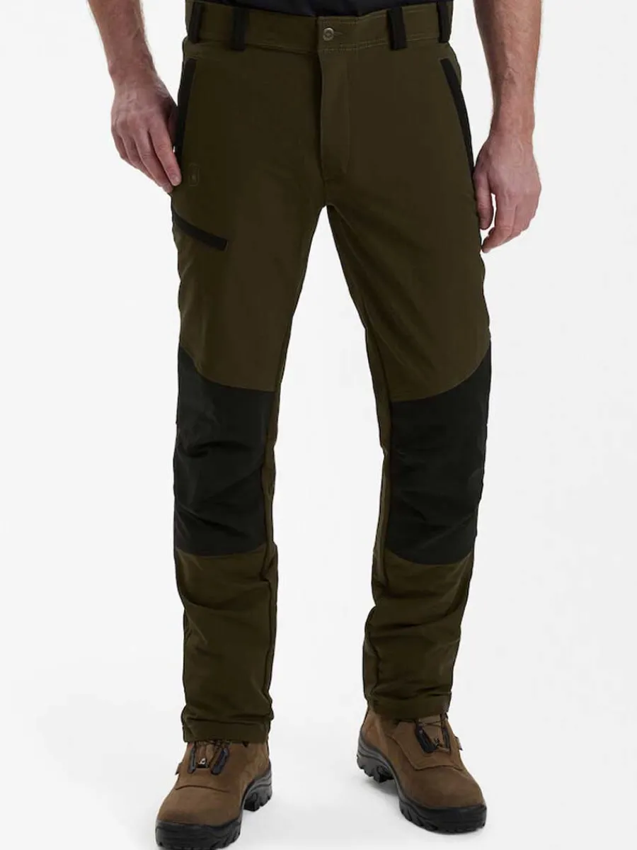 Deerhunter Strike Full Stretch Trousers - Mens - Fallen Leaf/Black