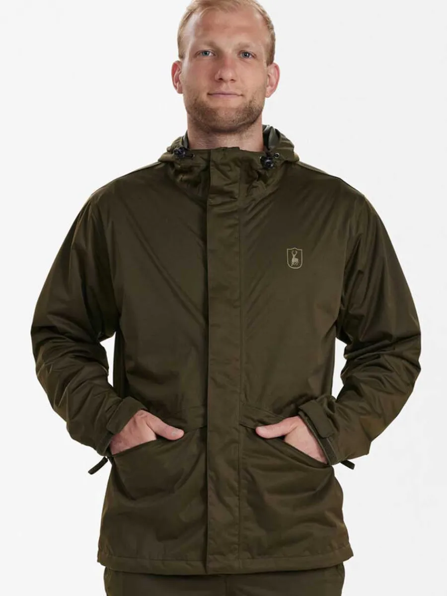 Deerhunter Thunder Rain Jacket - Men's - Tarmac Green