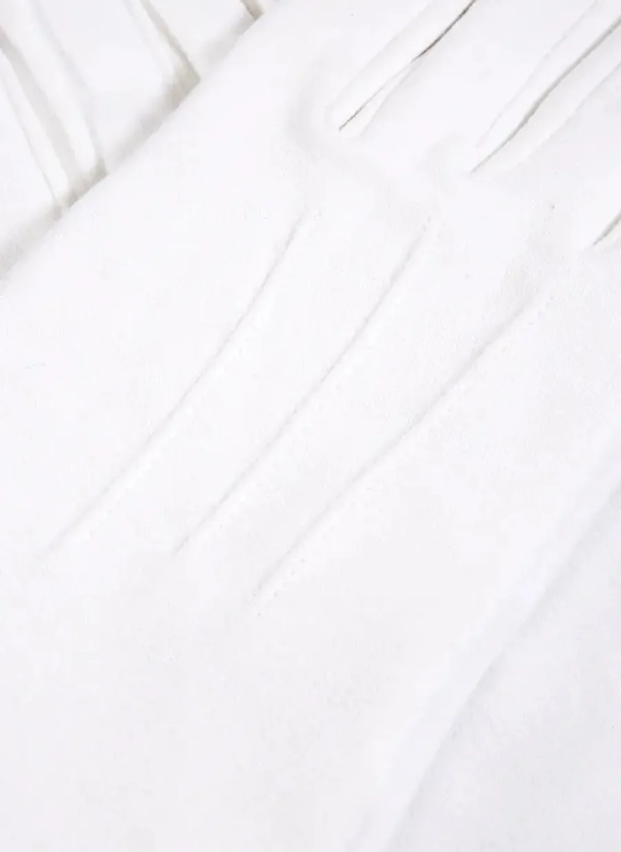 Dents Curzon Cotton Dress Gloves - Mens - White