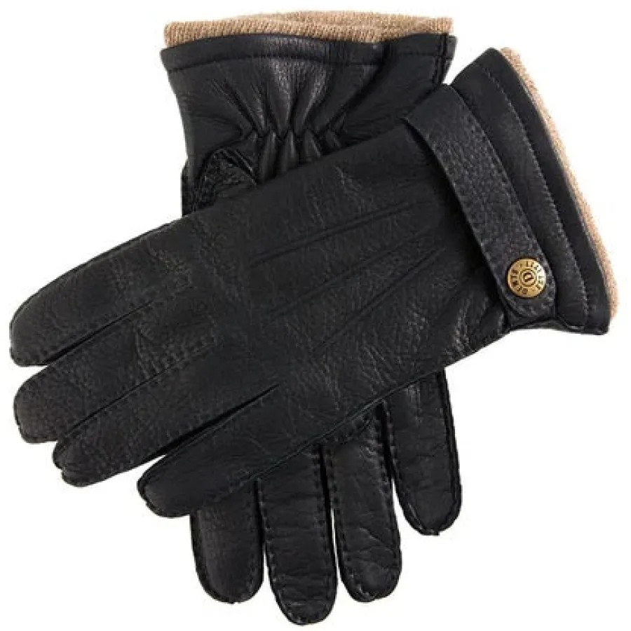 Dents Gloucester Cashmere-Lined Deerskin Leather Gloves with Cashmere