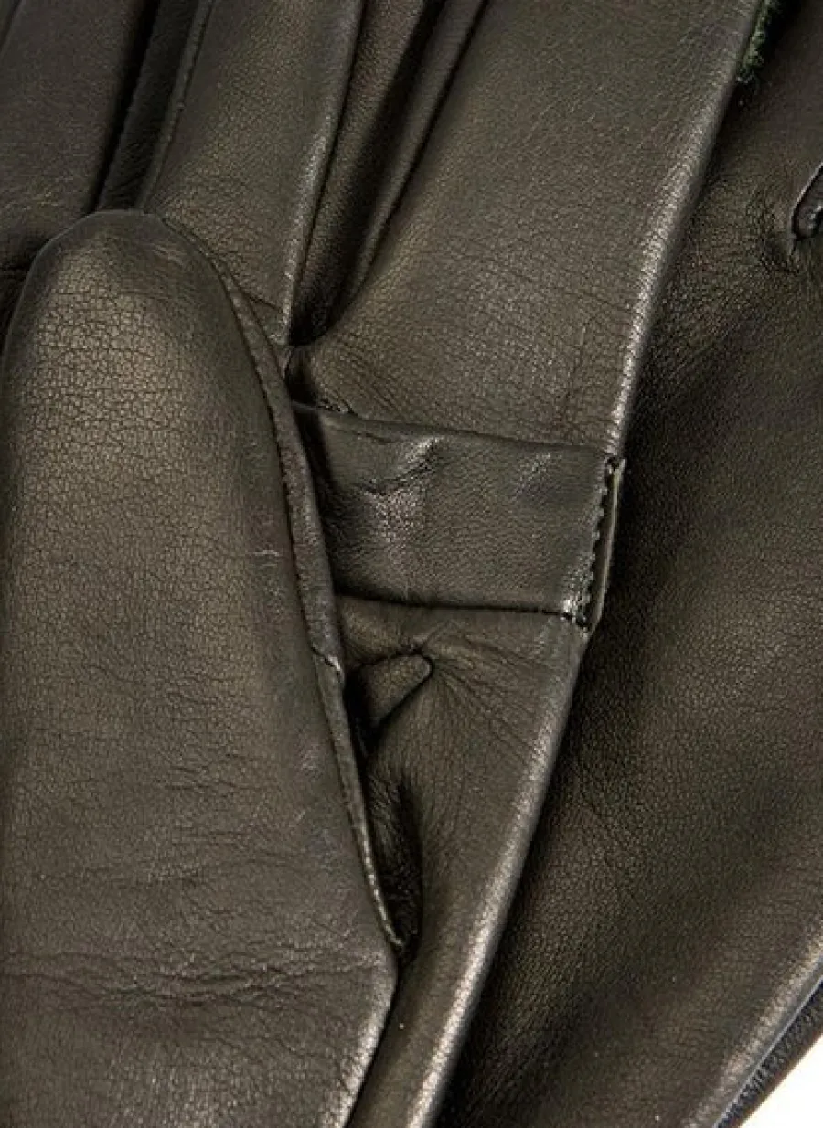 Dents Royale Heritage Silk-Lined Leather Shooting Gloves - Mens - Oliv