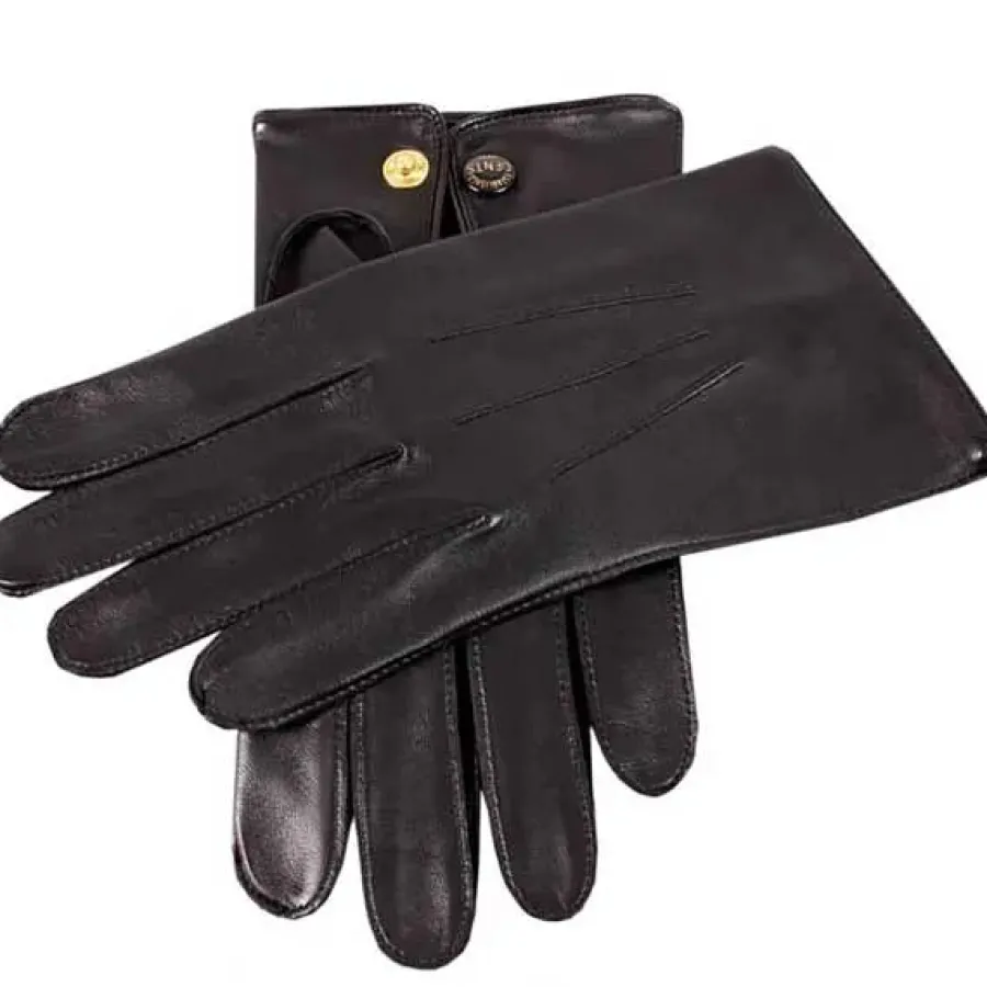 Dents Sandhurst Unlined Leather Officer's Gloves - Mens -