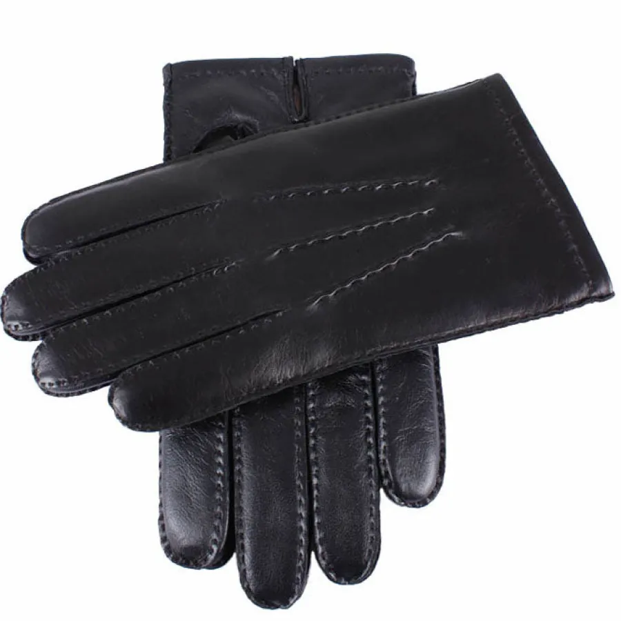 Dents Shaftesbury Touchscreen Cashmere-Lined Leather Gloves - Mens - B