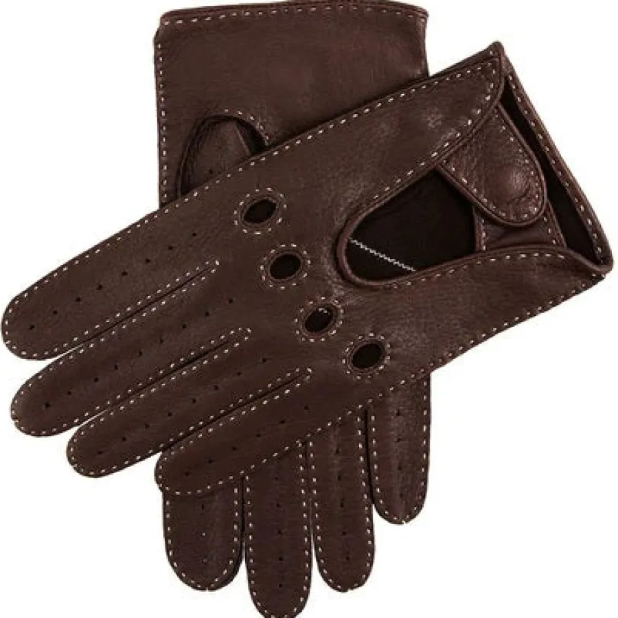 Dents Winchester Deerskin Driving Gloves - Mens Unlined -