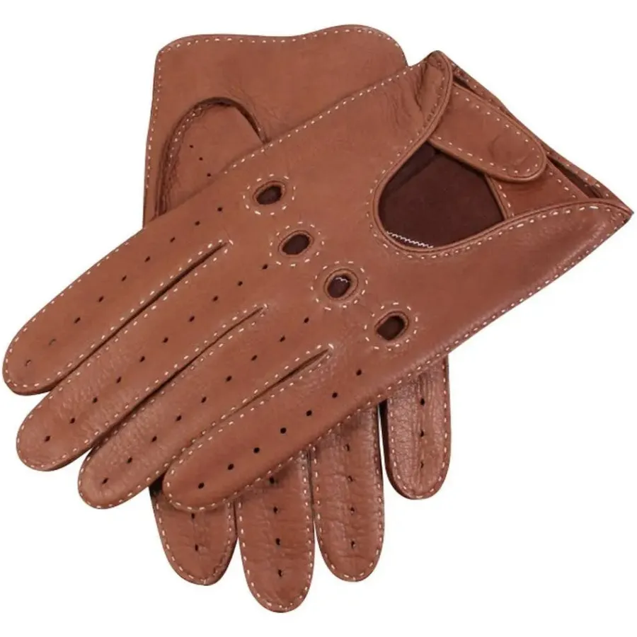 Dents Winchester Deerskin Driving Gloves - Mens Unlined -