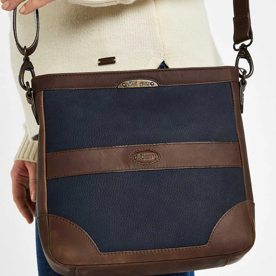 Dubarry Ardmore Leather Handbag - Women's - Navy & Brown