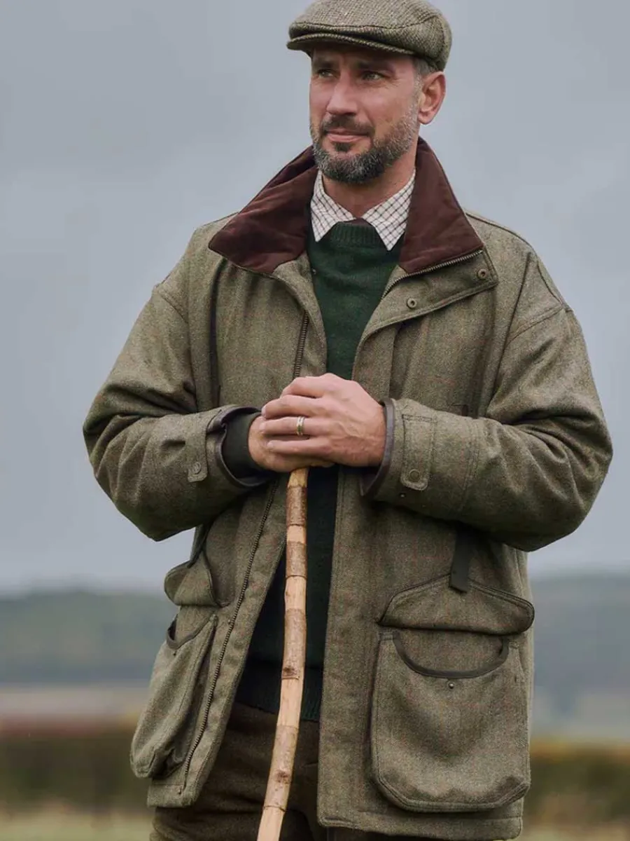 Dubarry Ballinturbet Shooting Jacket - Mens Tweed - Cedar