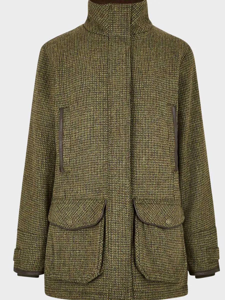 dubarry_ballynahinch_twee_2.webp Women Dubarry Ballynahinch Tweed Shooting Jacket - Women's - Heath