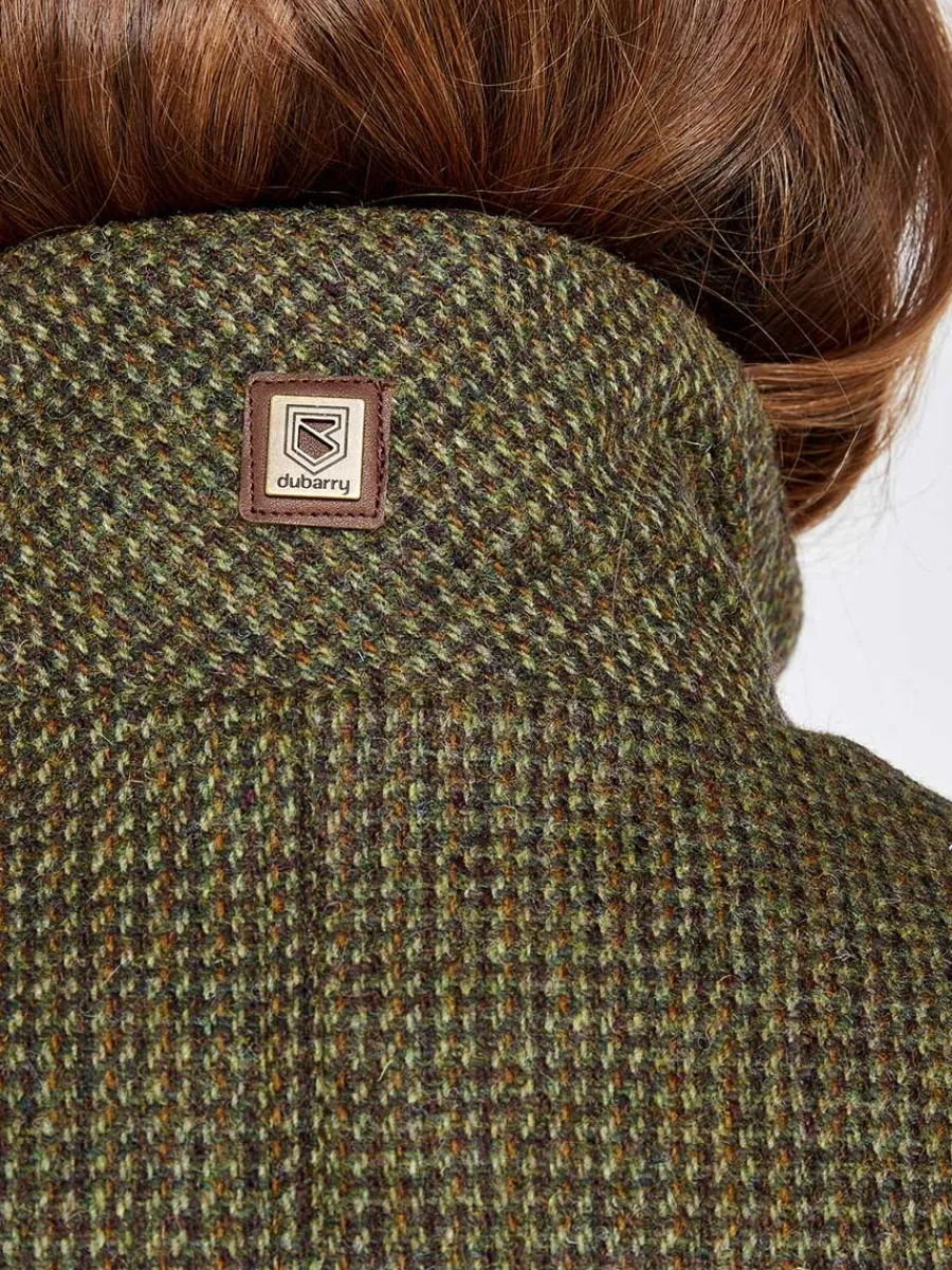 dubarry_ballynahinch_twee_5.webp Women Dubarry Ballynahinch Tweed Shooting Jacket - Women's - Heath
