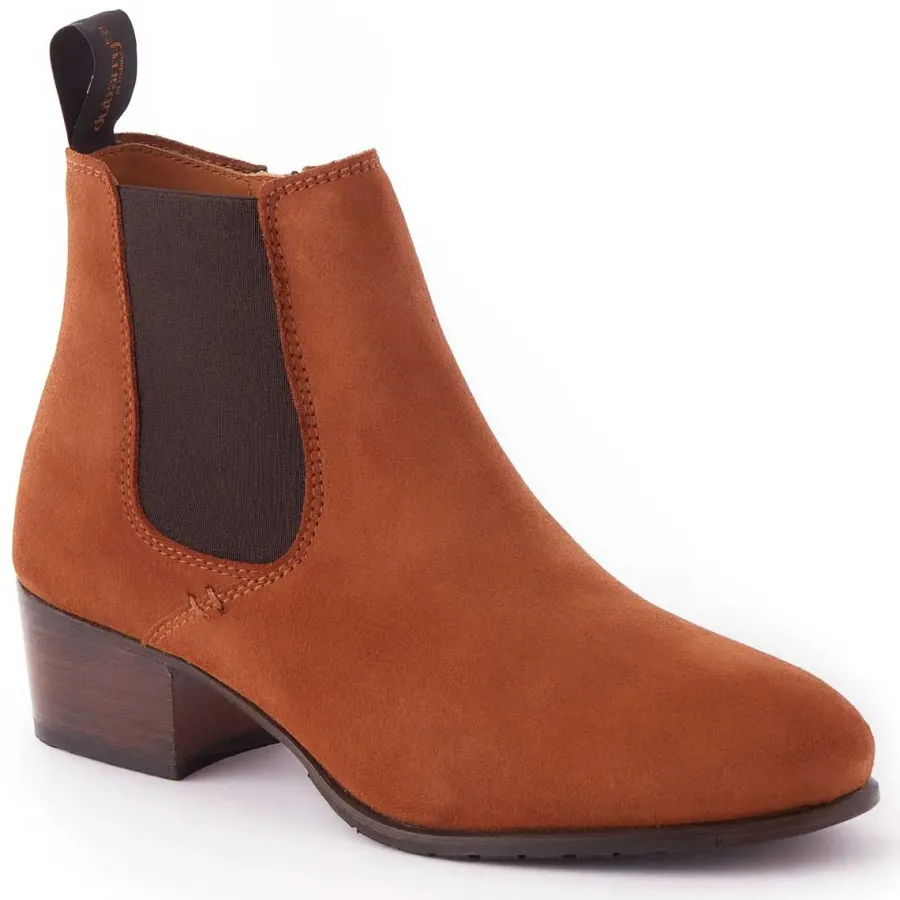 Women Dubarry Bray Chelsea Boots - Ladies - Camel Suede