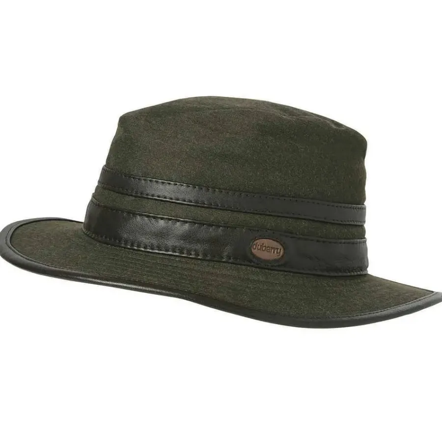 Women Dubarry Butler Fedora Style Waterproof Hat - Dark Olive
