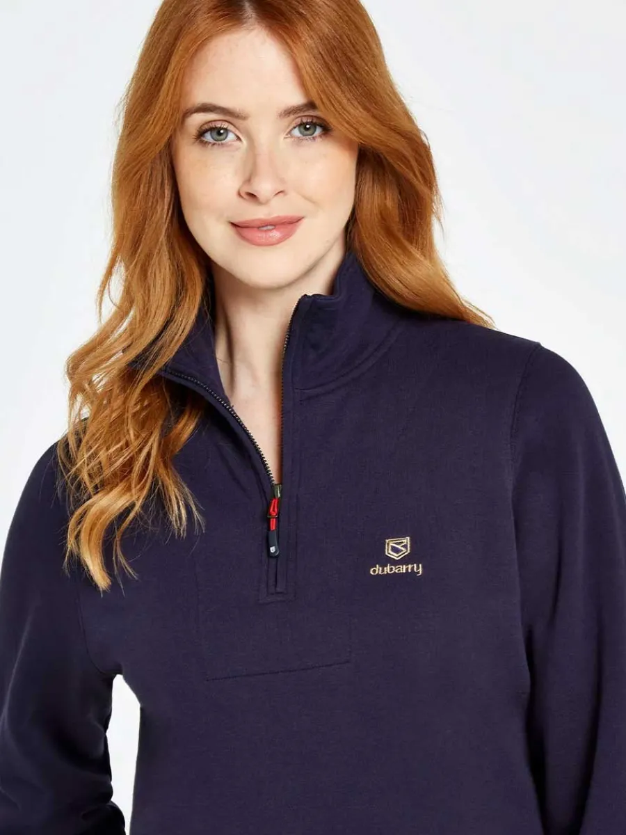 dubarry_castlemartyr__zip_4.webp Women Dubarry Castlemartyr 1/4 Zip Neck Sweater - Women's -