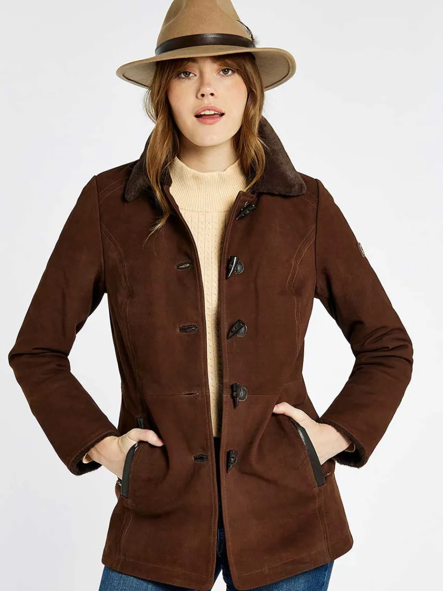 Women Dubarry Clarke Leather Jacket - Women's - Walnut