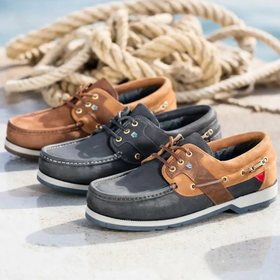 dubarry_clipper_deck_shoe_4-1.webp Dubarry Clipper Deck Shoes - Men's Gore-Tex - Navy / Brown