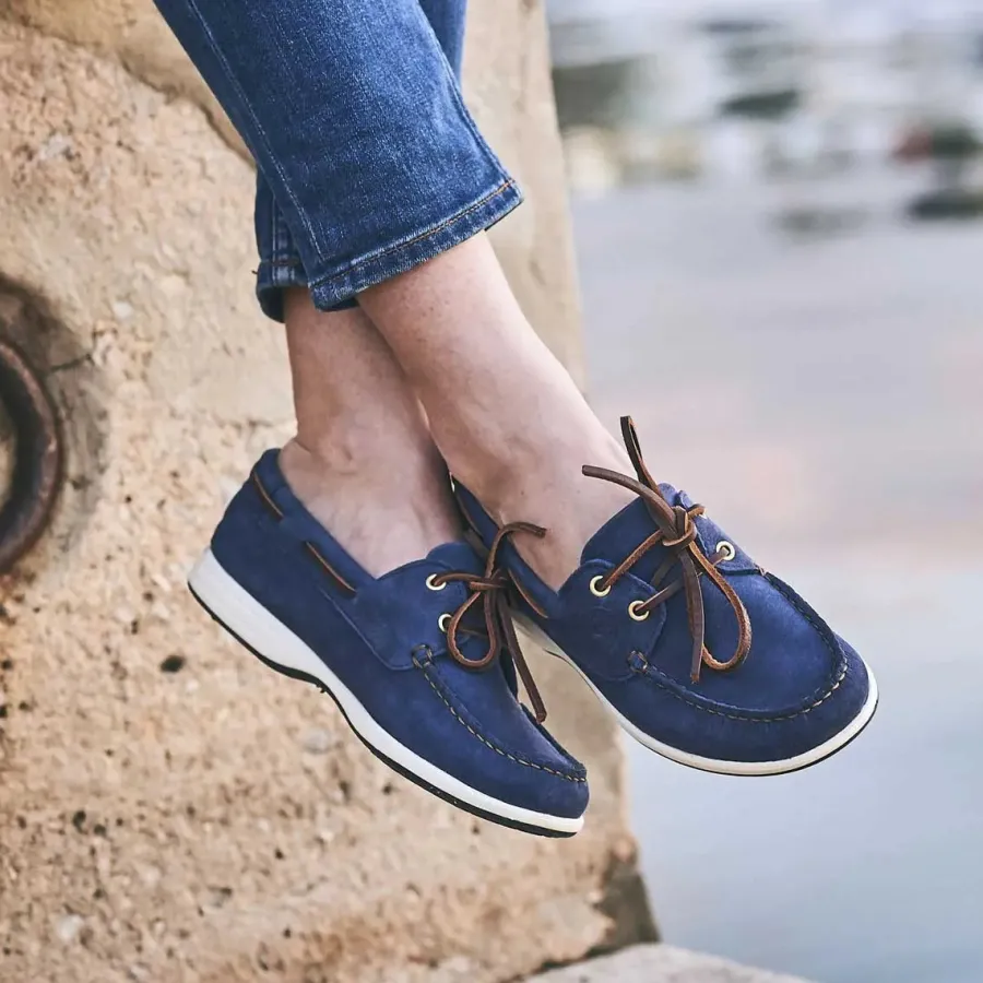 dubarry_deck_shoes__ladie_1.webp Women Dubarry Deck Shoes - Ladies Elba XLT - Denim