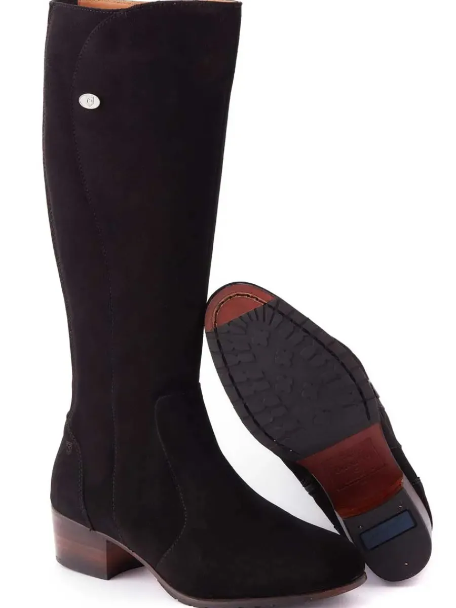 dubarry_downpatrick_boots_2.webp Dubarry Downpatrick Boots - Ladies Knee High - Black Suede