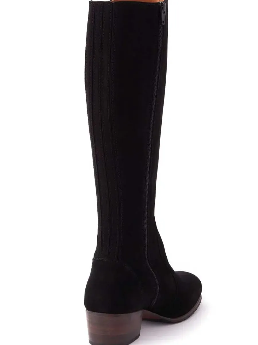 dubarry_downpatrick_boots_3.webp Dubarry Downpatrick Boots - Ladies Knee High - Black Suede