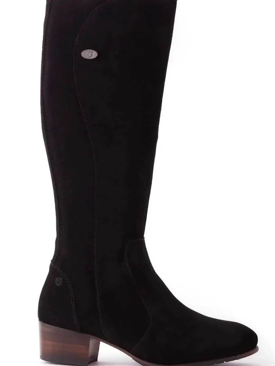 dubarry_downpatrick_boots_4.webp Dubarry Downpatrick Boots - Ladies Knee High - Black Suede