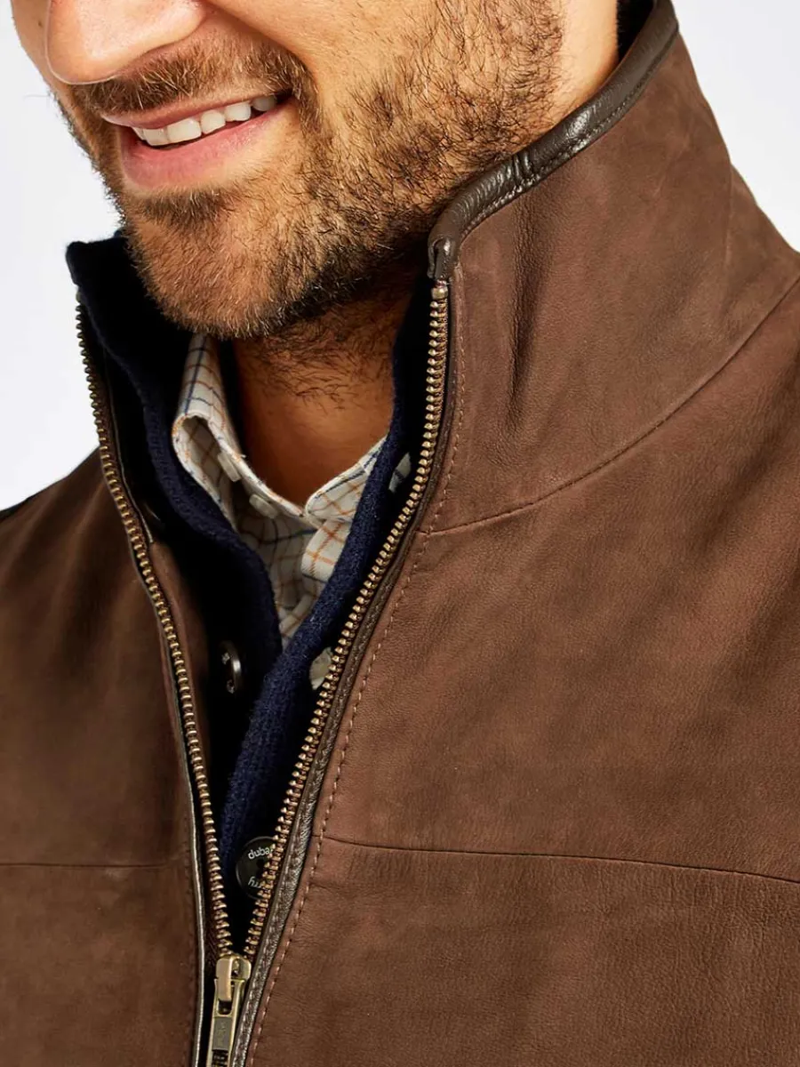 dubarry_dunhill_leather_g_12.webp Dubarry Dunhill Leather Gilet - Mens - Walnut