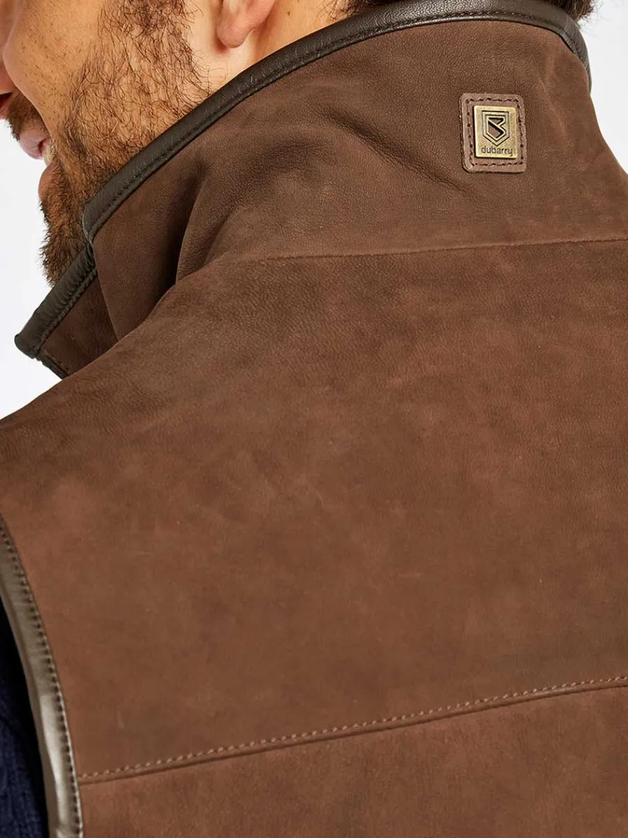 dubarry_dunhill_leather_g_4.webp Dubarry Dunhill Leather Gilet - Mens - Walnut