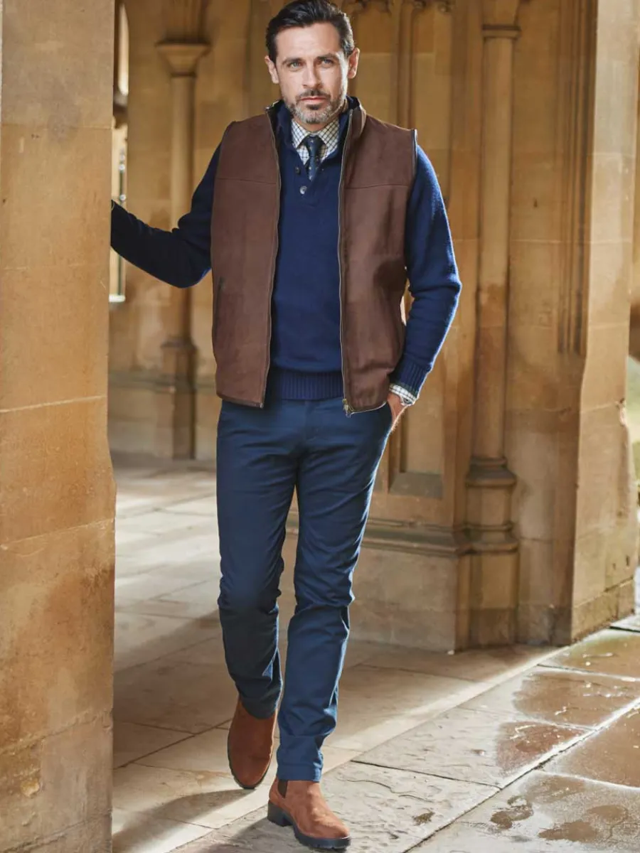 dubarry_dunhill_leather_g_5.webp Dubarry Dunhill Leather Gilet - Mens - Walnut