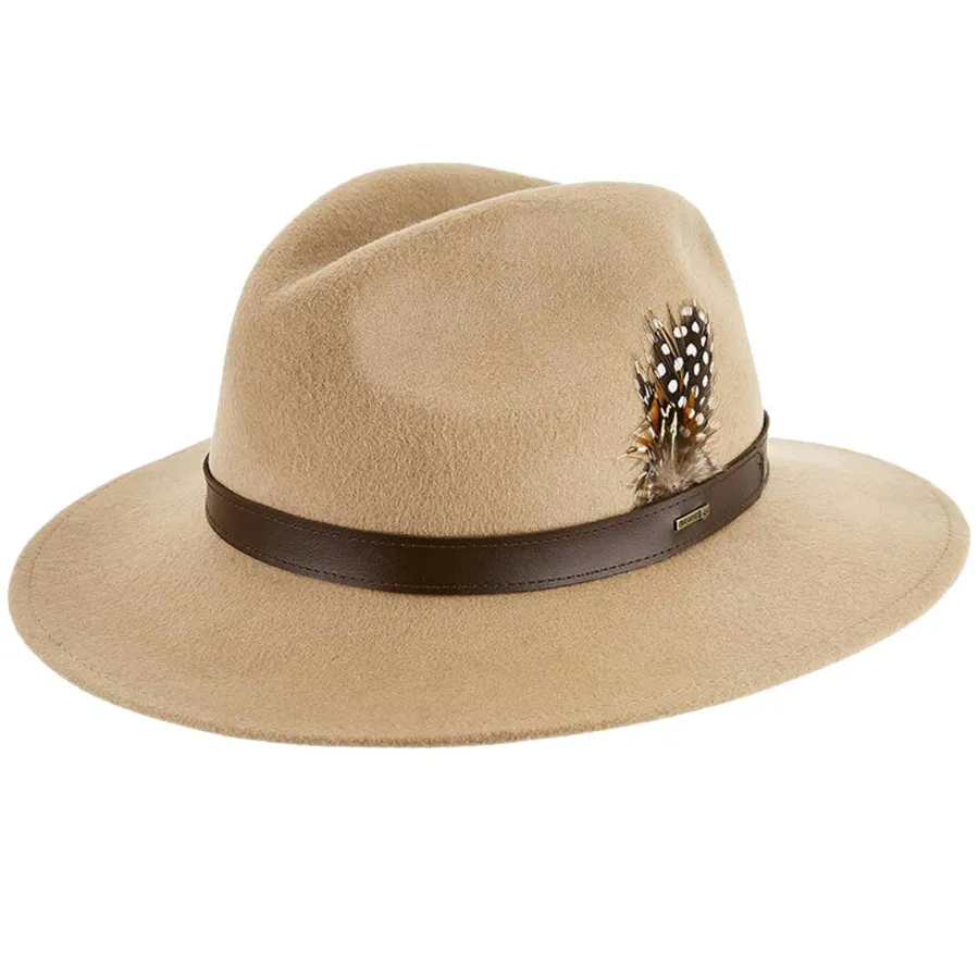 Women Dubarry Gallagher Feather Trimmed Felt Fedora Hat -