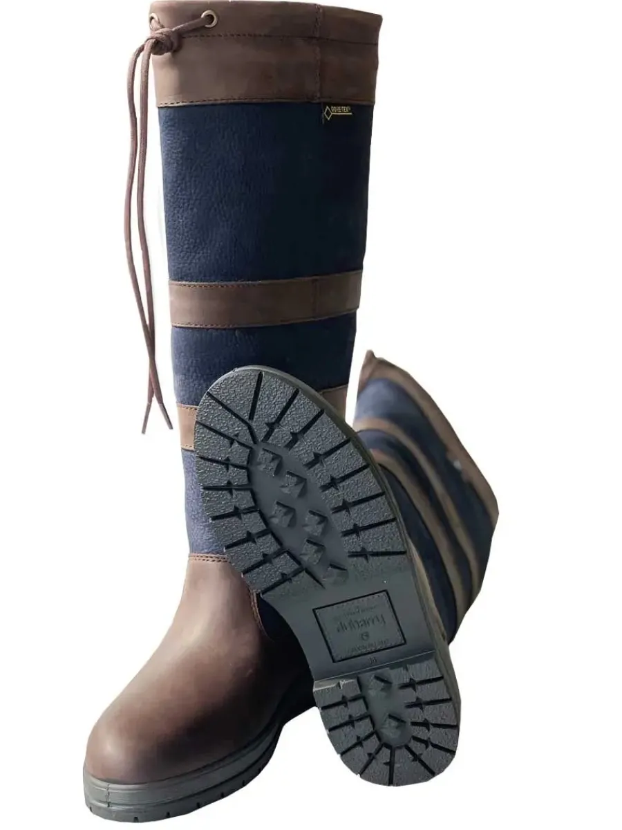 dubarry_galway_waterproof_2-3.webp Dubarry Galway Waterproof Leather Country Boots - Navy & Brown