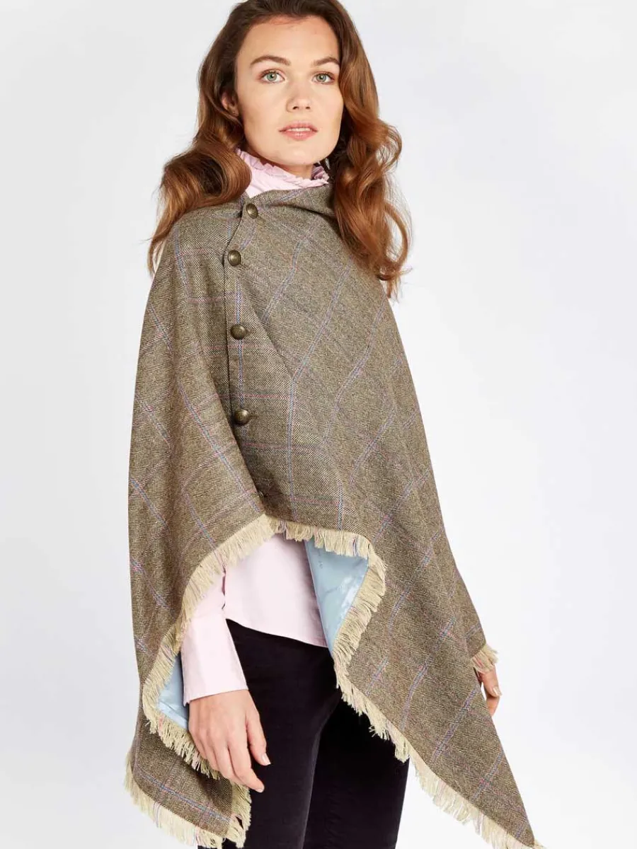 Women Dubarry Hazelwood Ladies Tweed Poncho -