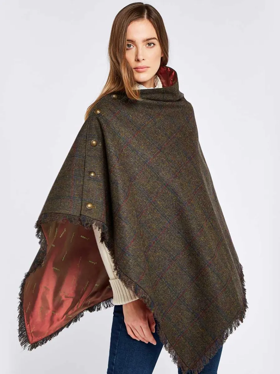 Women Dubarry Hazelwood Ladies Tweed Poncho -
