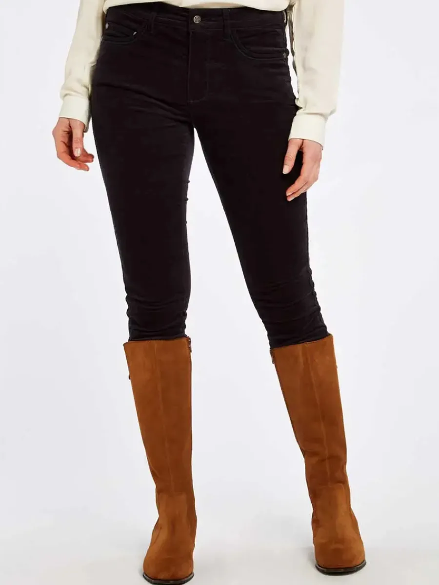 Women Dubarry Honeysuckle Ladies Skinny Pincord Jeans - Navy
