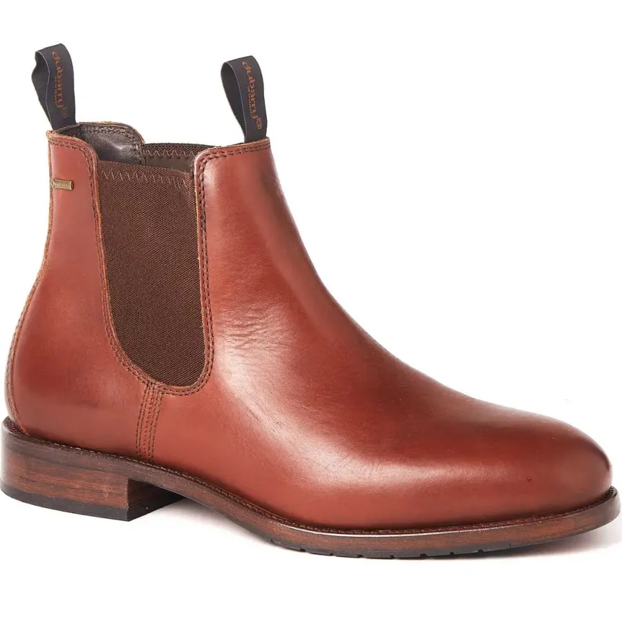 Dubarry Kerry Chelsea Boots - Mens Gore-Tex Leather - Chestnut