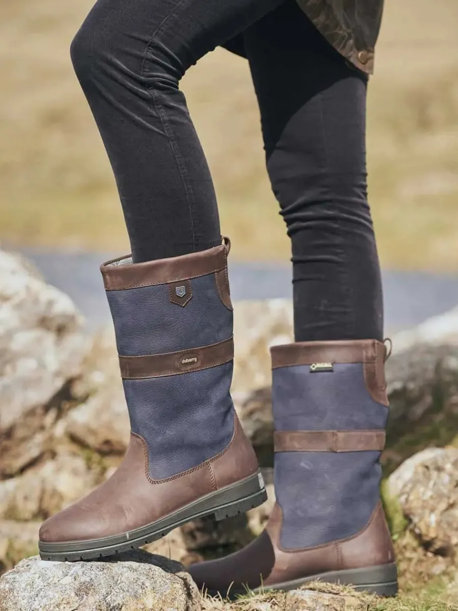 Dubarry Kildare Country Boots - Navy & Brown