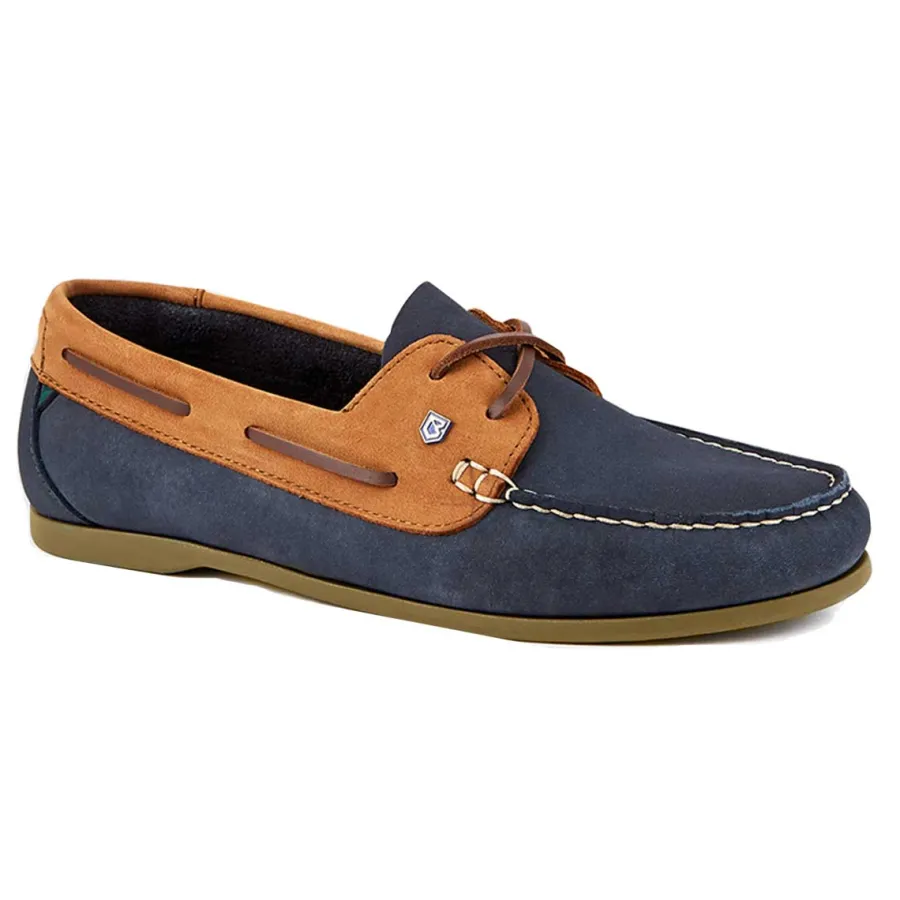 Women Dubarry Ladies Aruba Deck Shoes - Denim & Tan