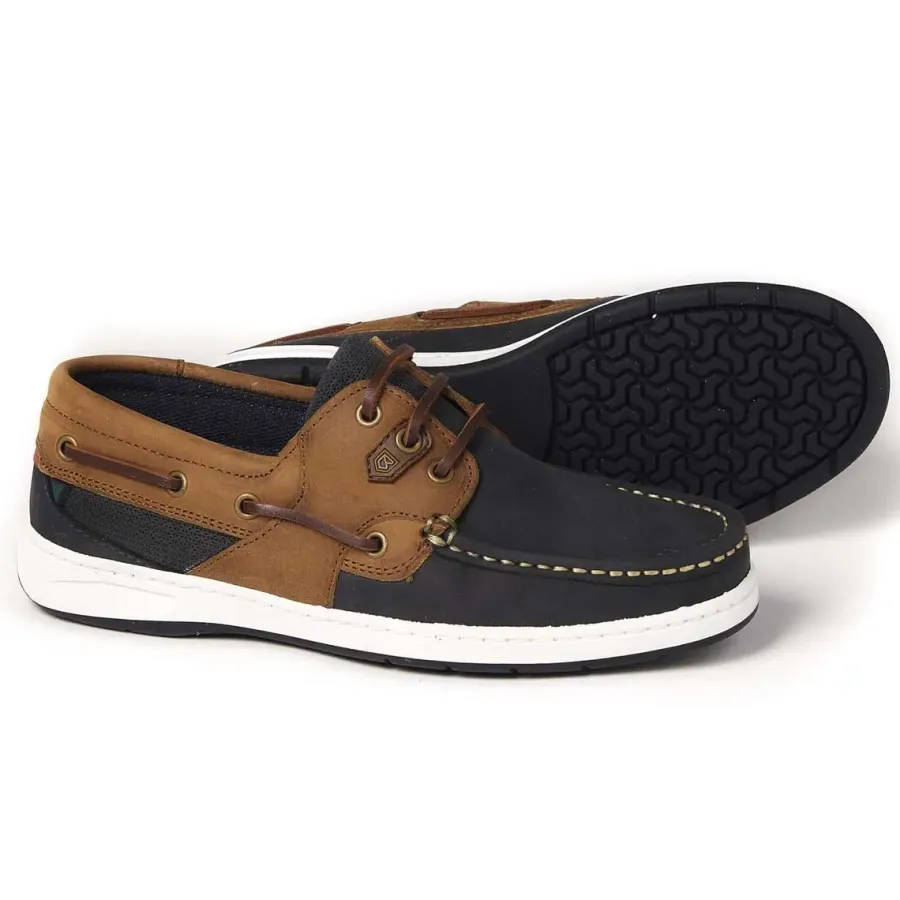 Women Dubarry Ladies Auckland Deck Shoes - Denim / Tan