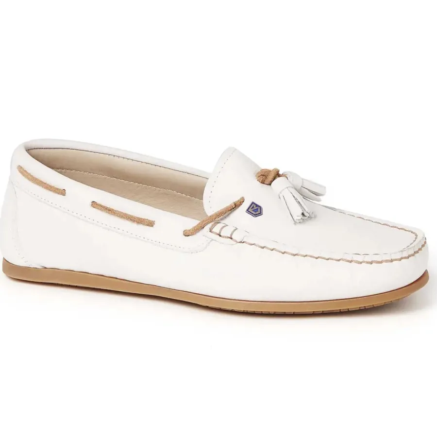 Women Dubarry Ladies Jamaica Deck Shoes - Sail White