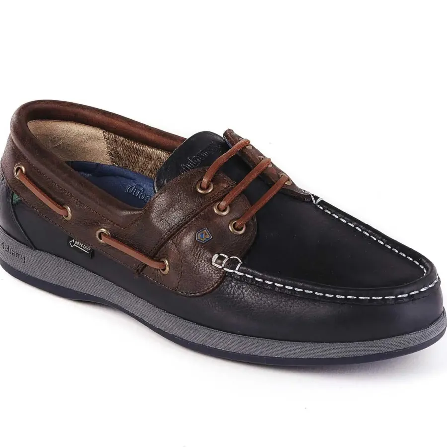 Dubarry Mariner Deck Shoes - Men's Gore-Tex - Navy & Brown