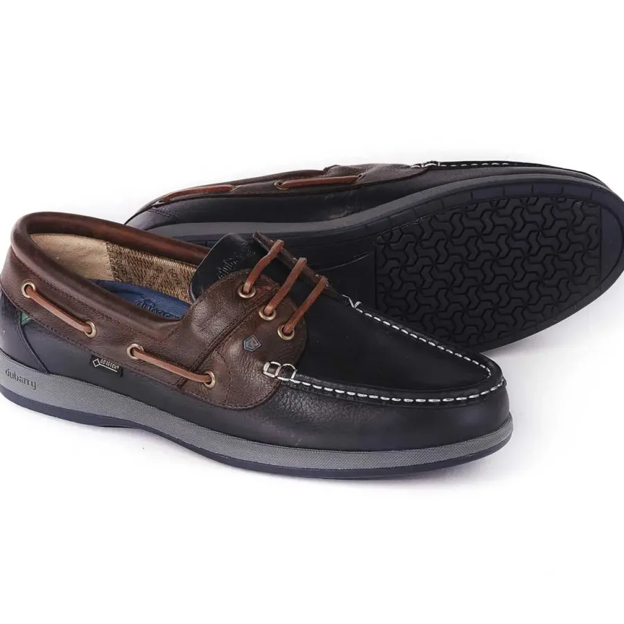 Dubarry Mariner Deck Shoes - Men's Gore-Tex - Navy & Brown