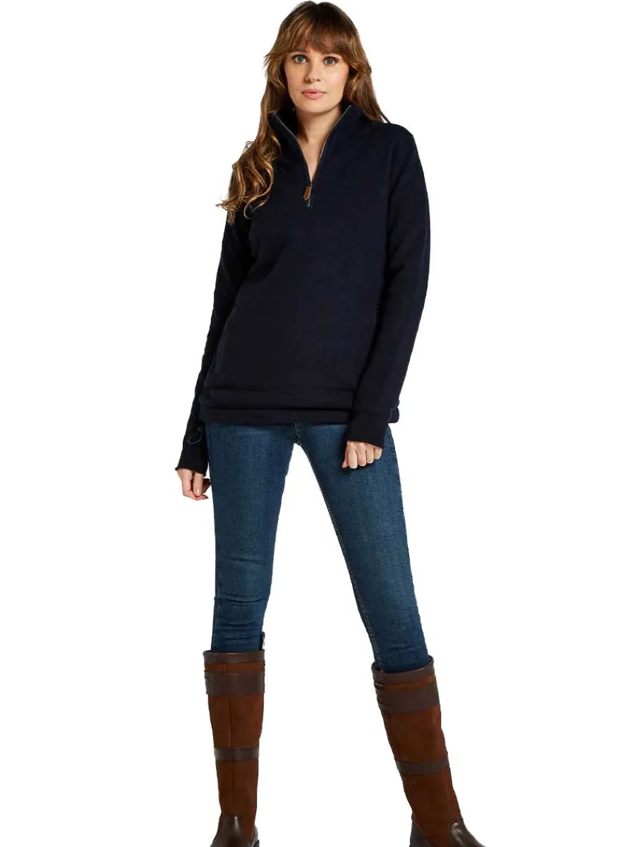 dubarry_morrisey_zip_neck_3.webp Women Dubarry Morrisey Zip Neck Sweater - Women's -