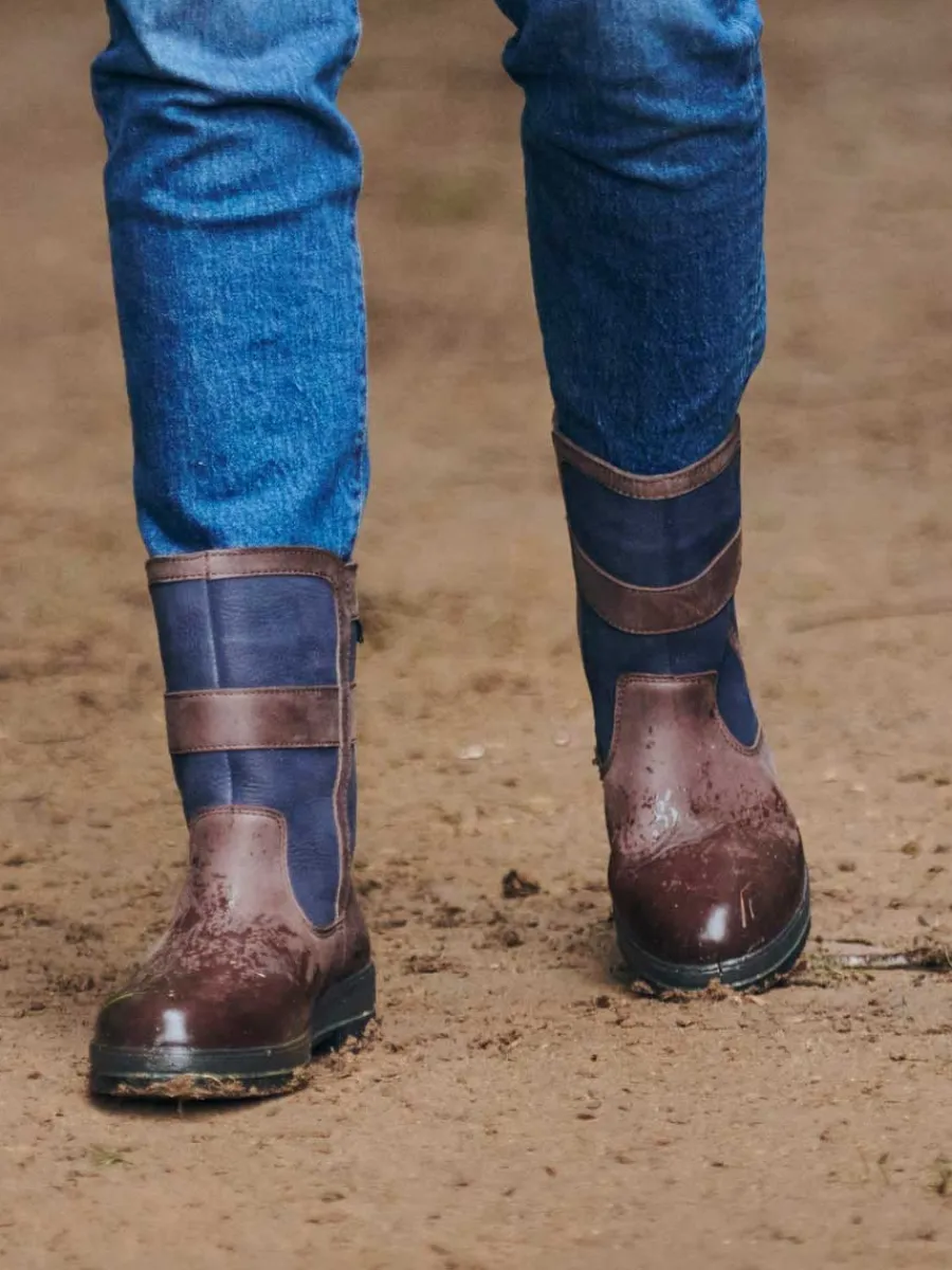 Dubarry Roscommon Country Boots - Navy & Brown