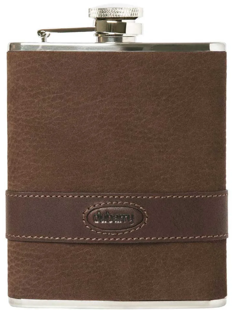 Women Dubarry Rugby Leather Hip Flask