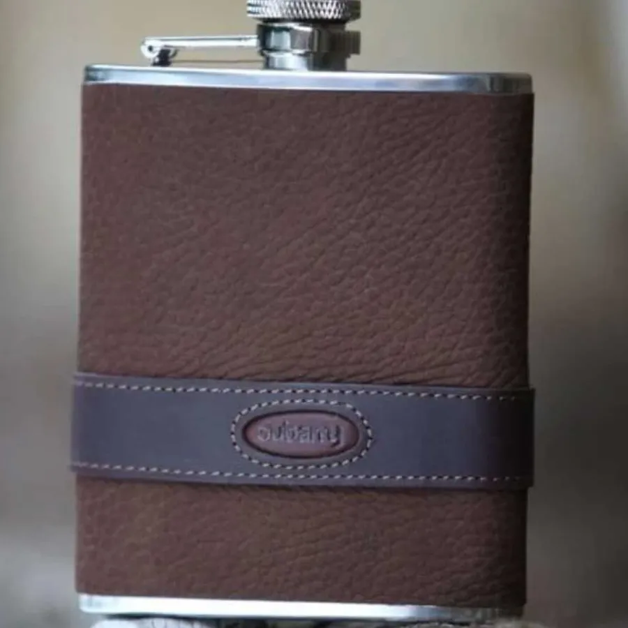 Women Dubarry Rugby Leather Hip Flask