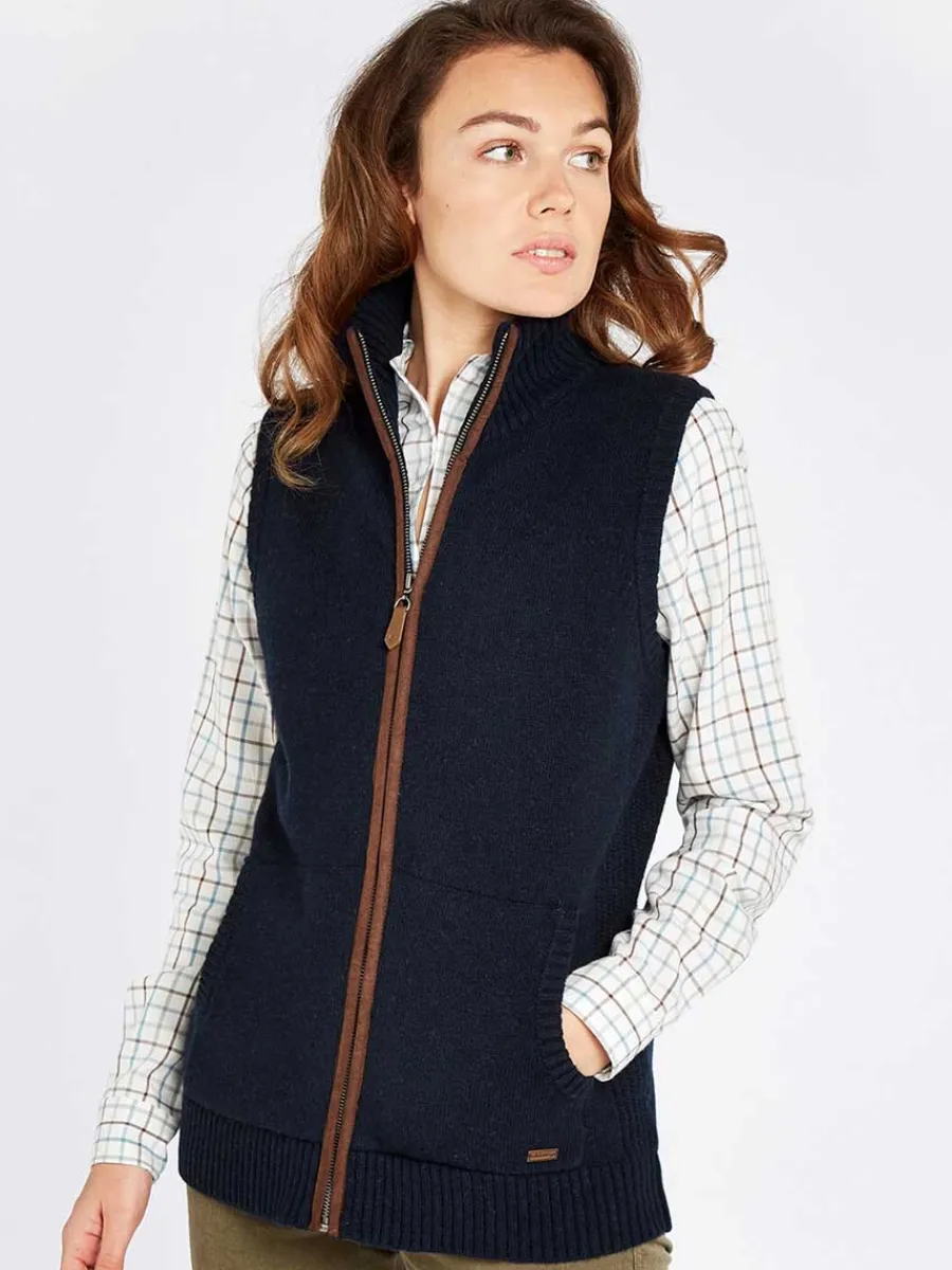 Women Dubarry Sheedy Wool Blend Knit Gilet - Women's -