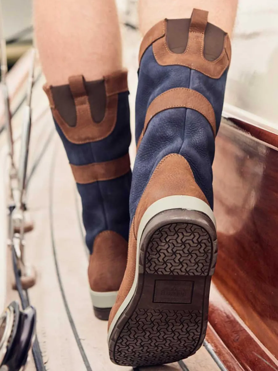Dubarry Ultima ExtraFit Sailing Boots - GORE-TEX Leather - Navy & Brow