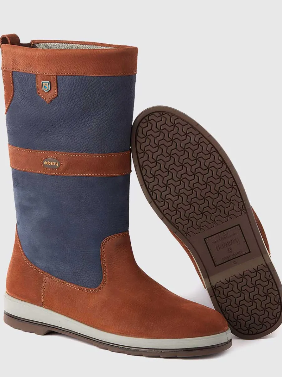 dubarry_ultima_extrafit_s_4-2.webp Dubarry Ultima ExtraFit Sailing Boots - GORE-TEX Leather - Navy & Brow