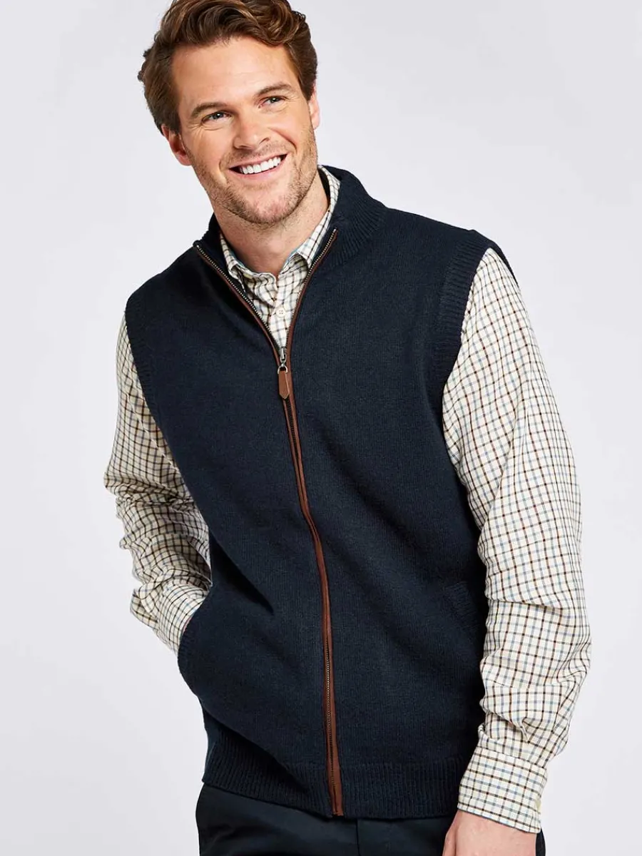 Dubarry Upperwood Wool Blend Knit Gilet - Men's -