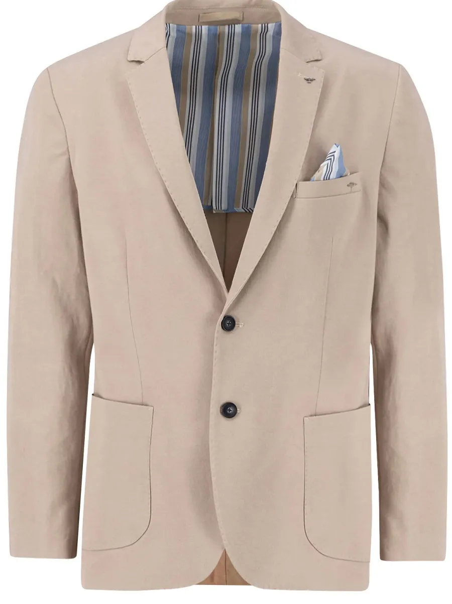 Fynch Hatton Cotton Mix Jacket - Men's – Beige