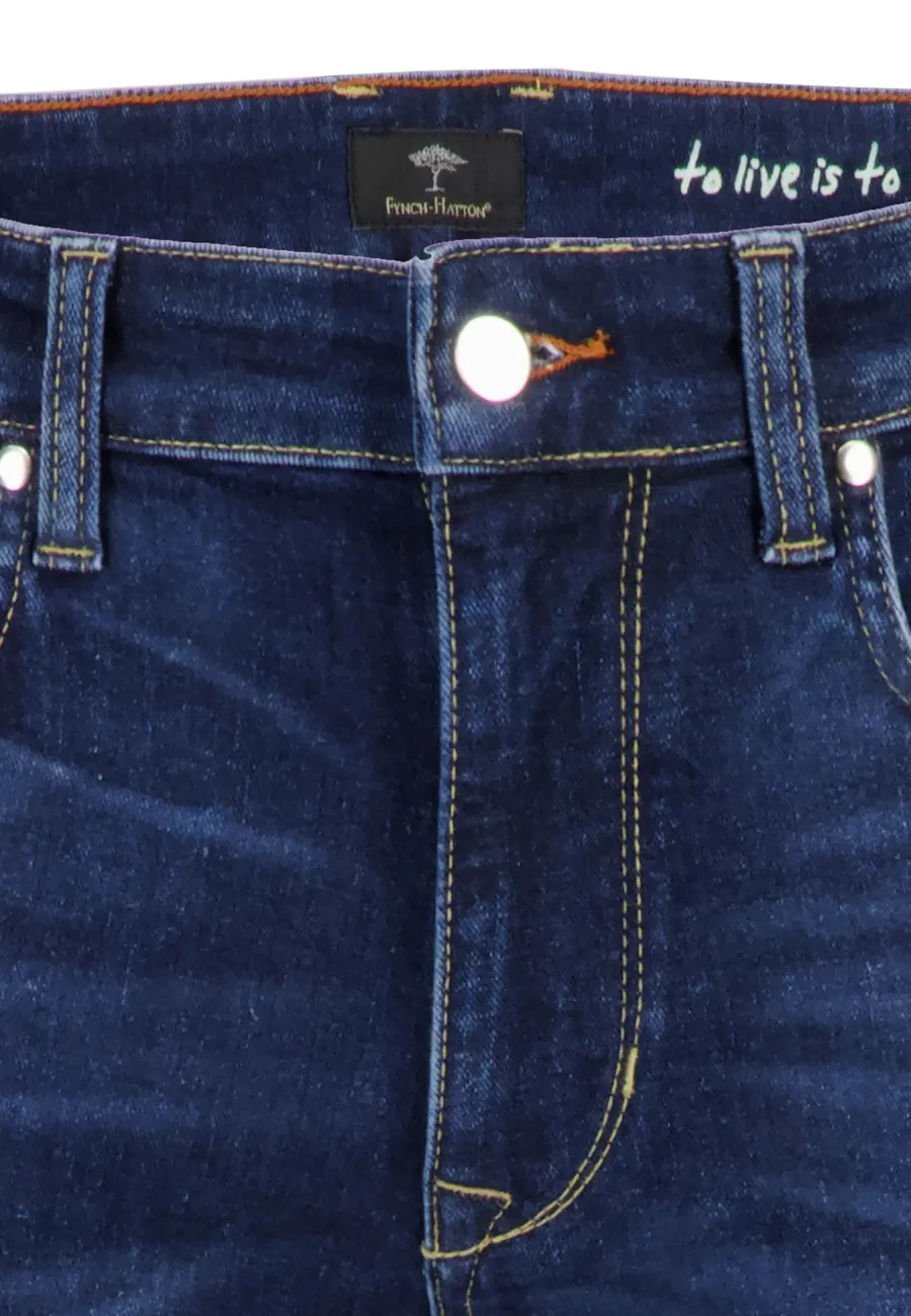 fynch_hatton_denim_jeans__6-1.webp Fynch Hatton Denim Jeans - Men's Modern Slim Fit – Blue Blue