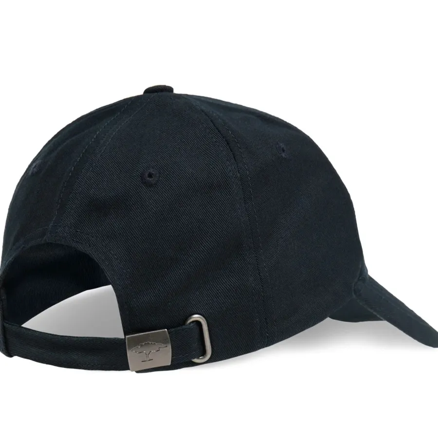 Fynch Hatton Embroidered Cotton Cap – Navy