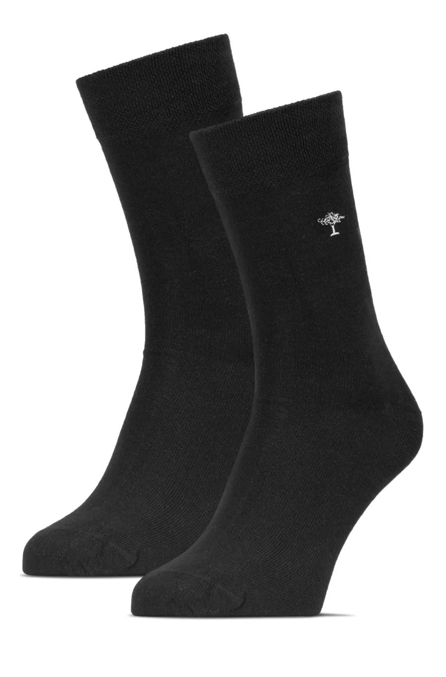 Fynch Hatton Logo Socks - Men's Double Pack – Black